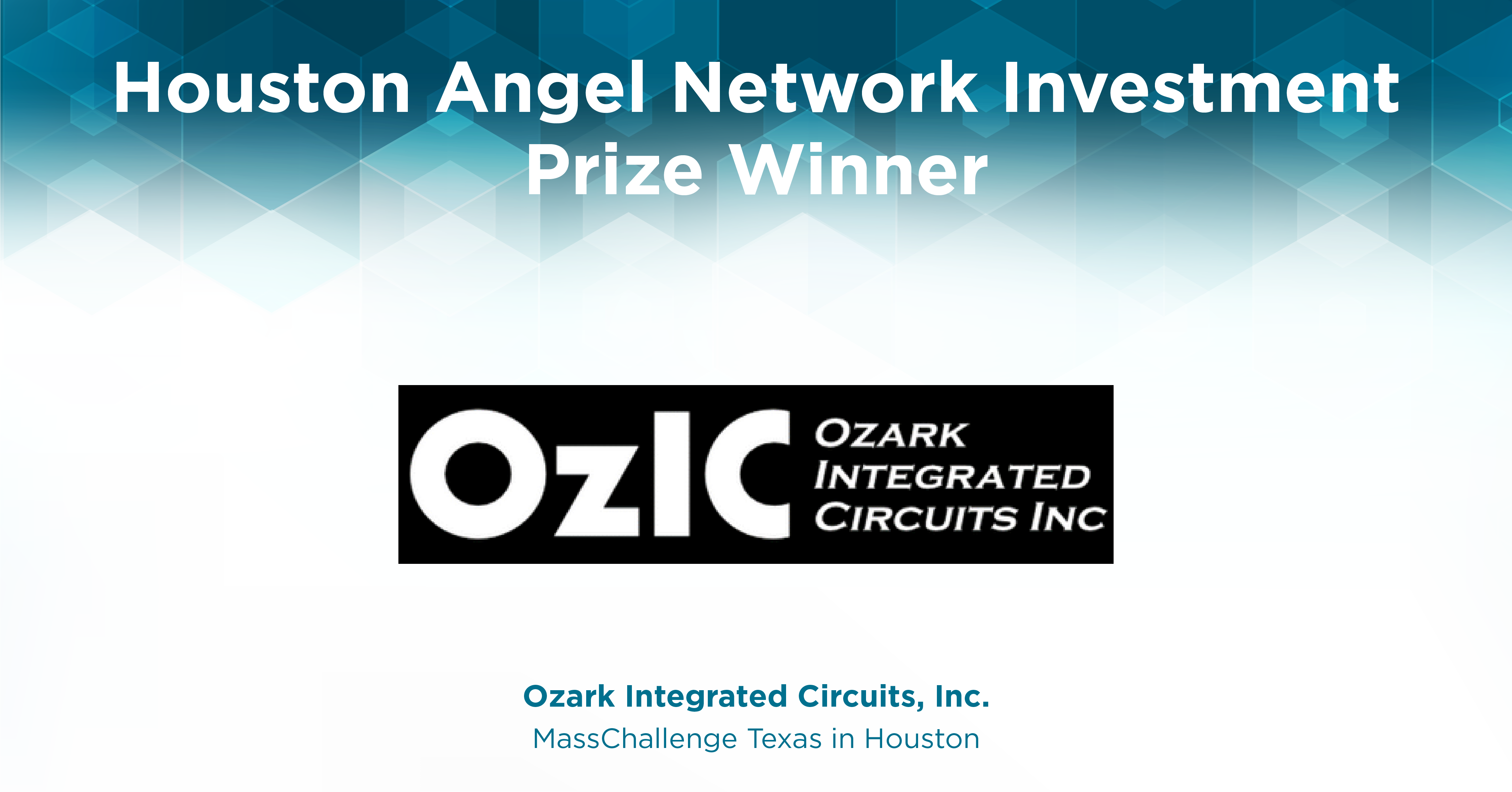 Houston Angel Network Investment Prize badge